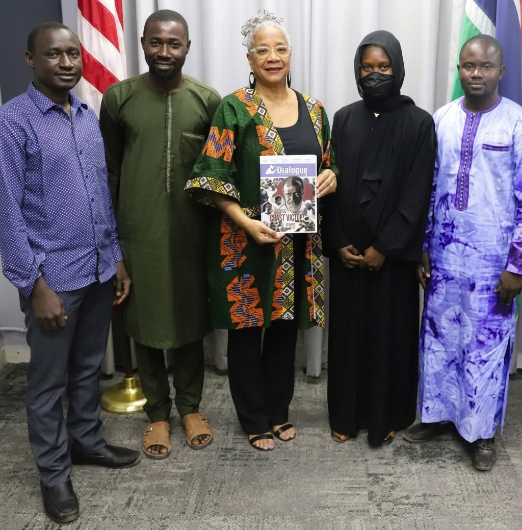 Media team meeting hosted at the U.S. Embassy in Banjul